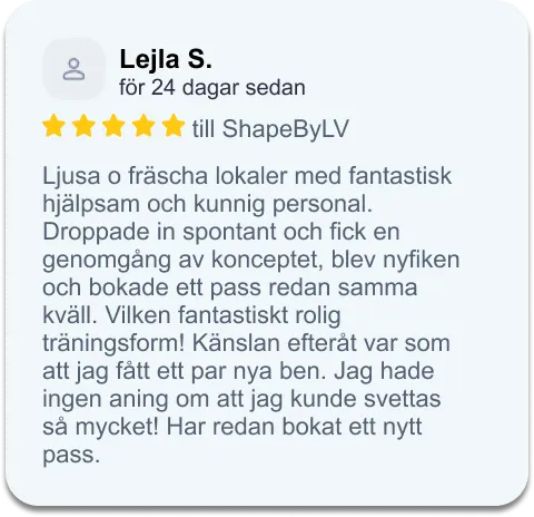 Recension från nöjd kund